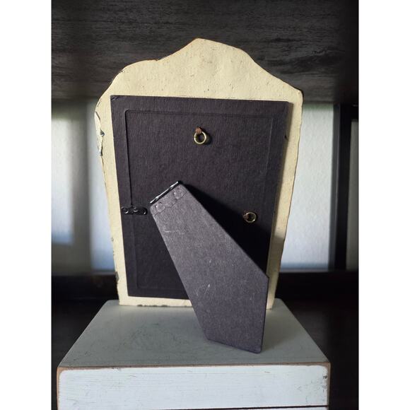 MAM Studio Pottery Frame 9x6" Blue White Glazed Ceramic Handcrafted Vintage - Picture 8 of 8